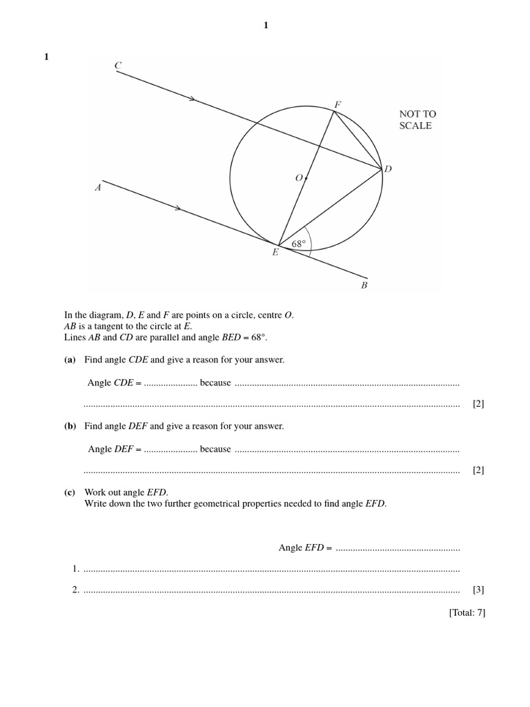 QP - Calculate Angles Using Geometrical Properties - C | PDF | Circle ...
