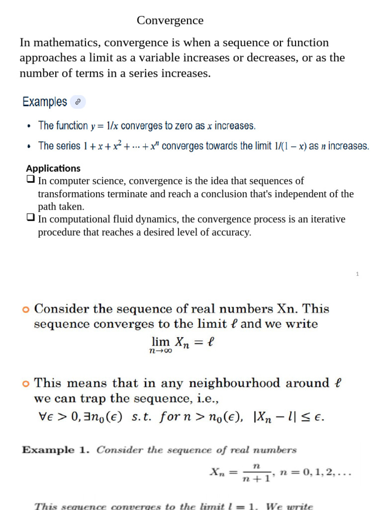 Types of Convergence in Mathematics | PDF