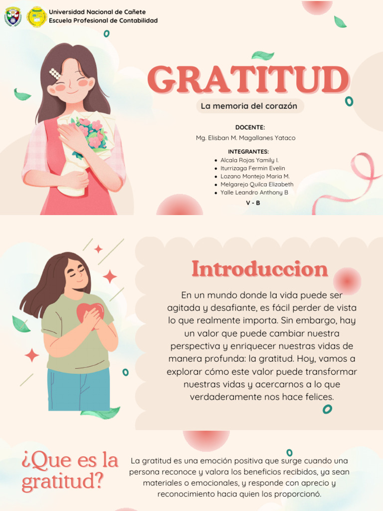 La Importancia de la Gratitud | PDF | Gratitud | Las emociones