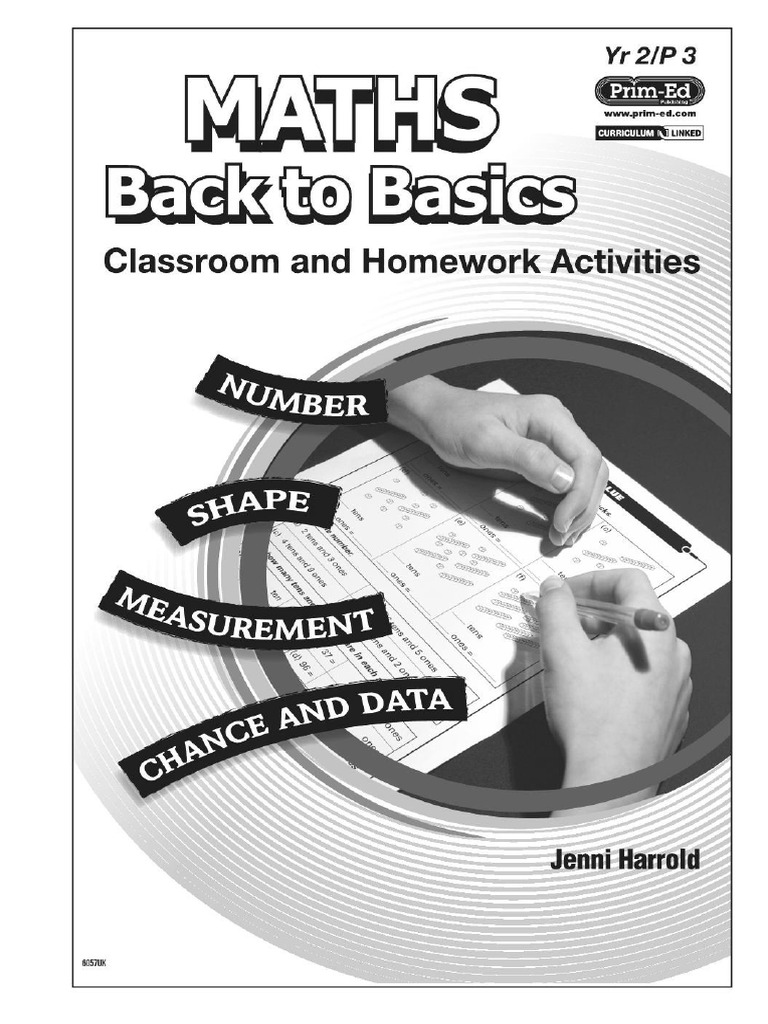 Maths Homework, Book. B Back To Basics Activities For Class - Jenni ...