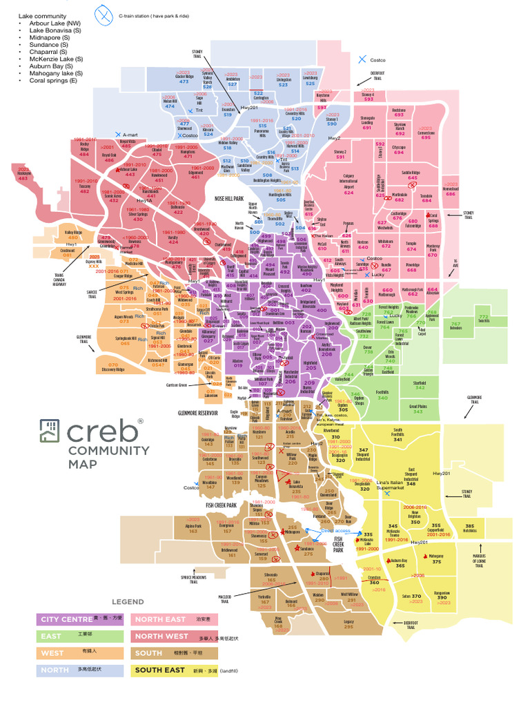 City of Calgary Map 2022 | PDF
