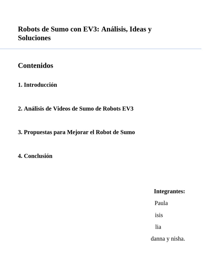 Robots Sumo EV3: Estrategias y Mejoras | PDF | Robot | Robótica