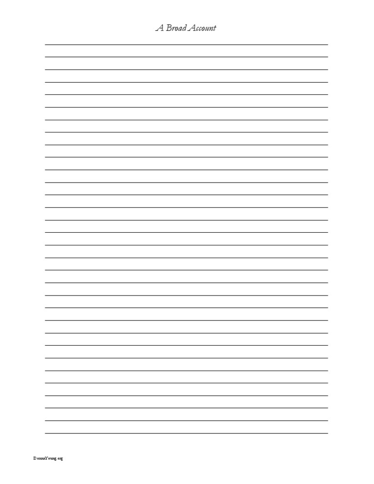 Broad Account | PDF