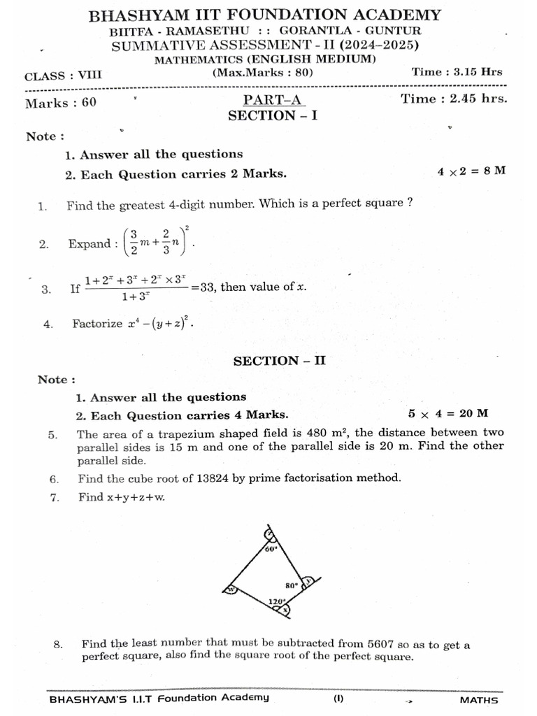 Maths Paper | PDF