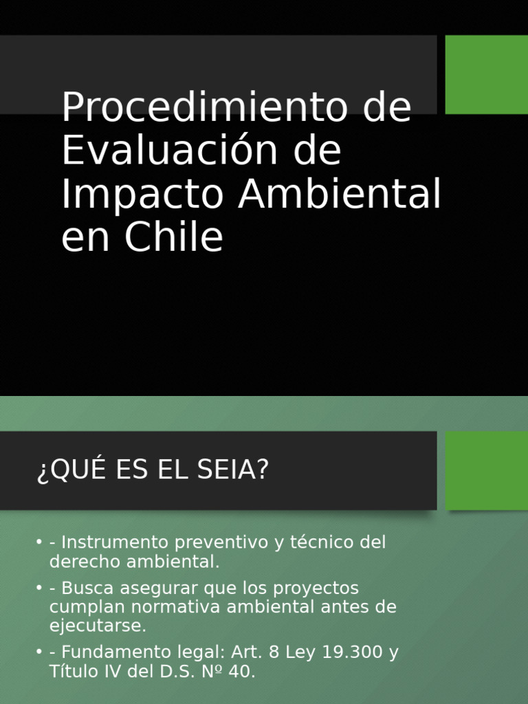 Evaluación de Impacto Ambiental en Chile | PDF | Evaluación de impacto ...