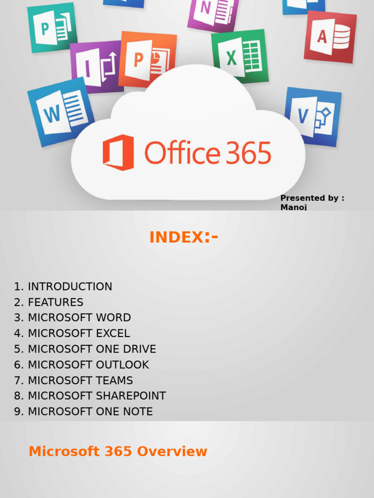 Microsoft 365 Tools Overview | PDF | Microsoft Outlook | Microsoft Excel