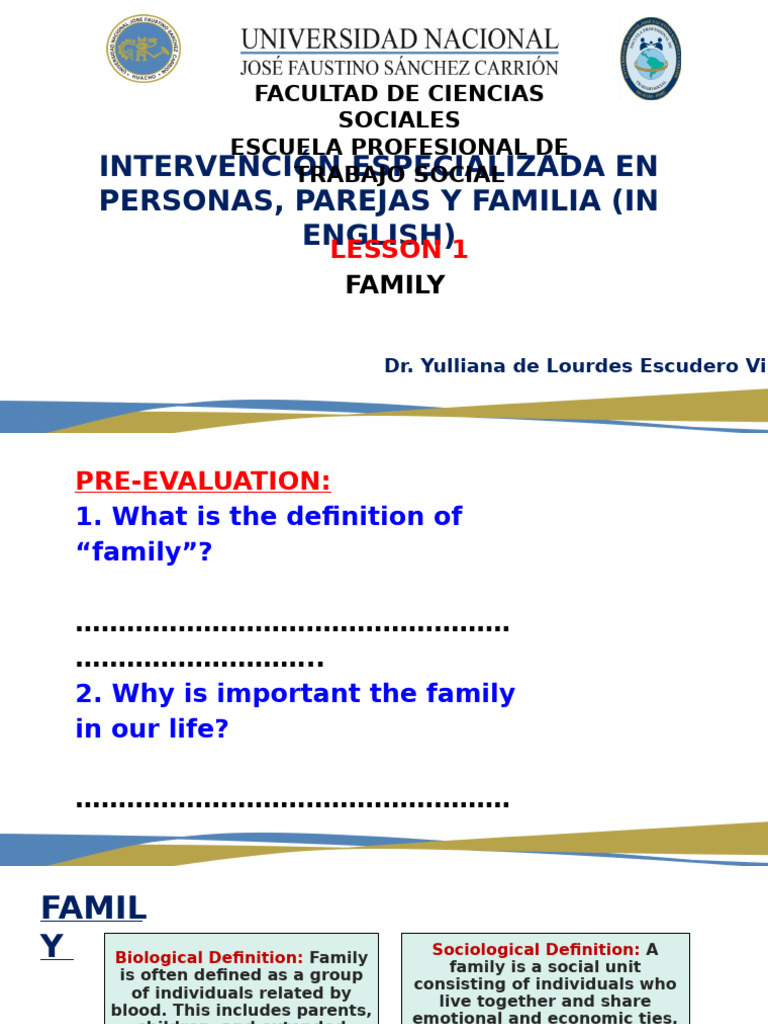 Lesson 1. Family Problems | PDF | Family | Communication