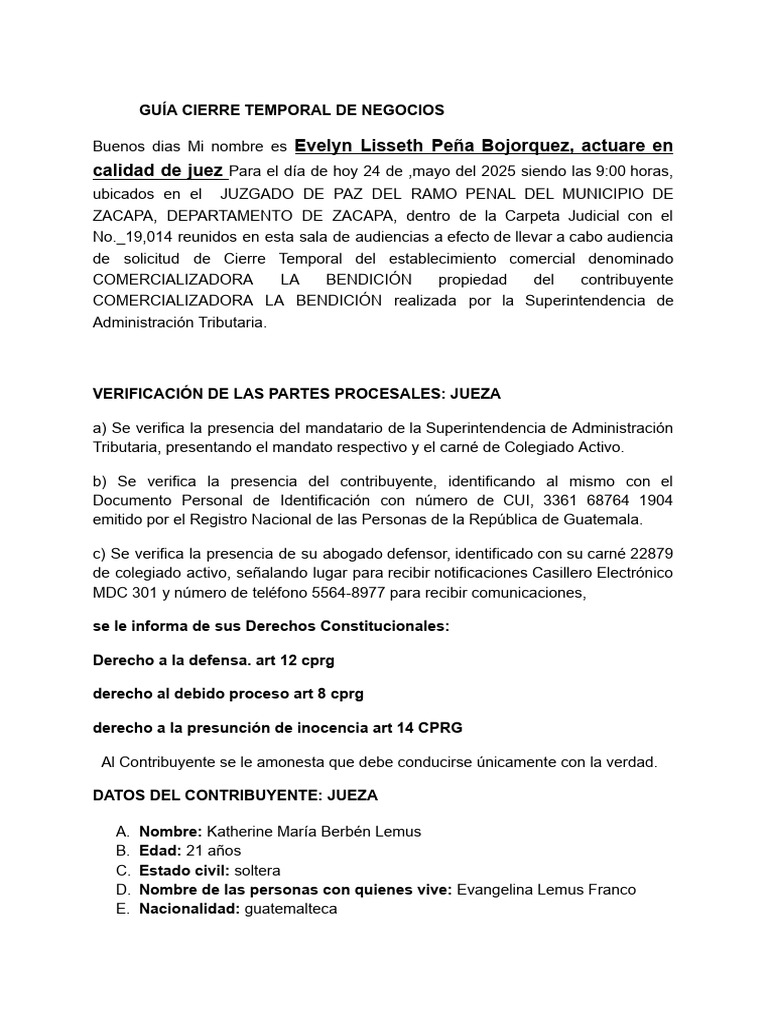 Cierre Temporal de Comercializadora | PDF | Multa (pena) | Factura