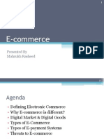 E-Commerce: Presented by Mahrukh Rasheed