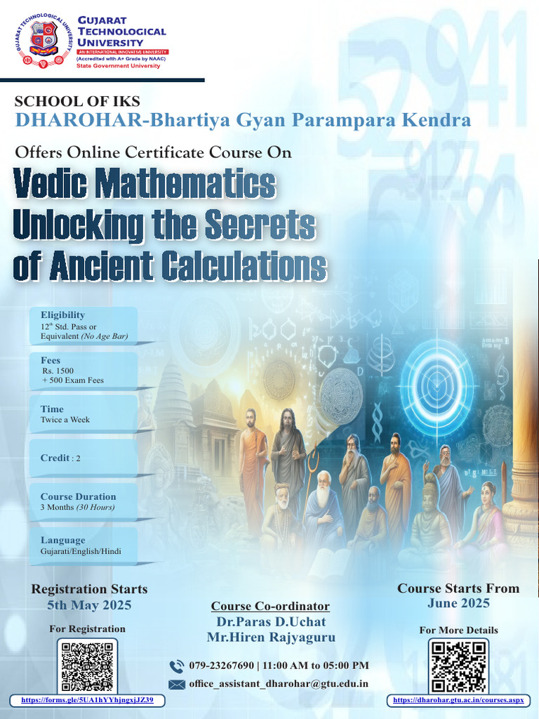 Flyer of Vedic Mathematics Unlocking The Secrets of Ancient ...