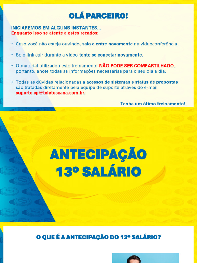 Antecipação do 13º Salário: Regras e Produtos | PDF | Conta de transação