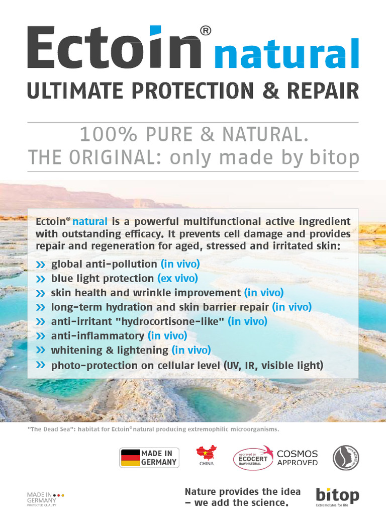Ectoin® Natural: Skin Protection & Repair | PDF | Particulates | Cell ...
