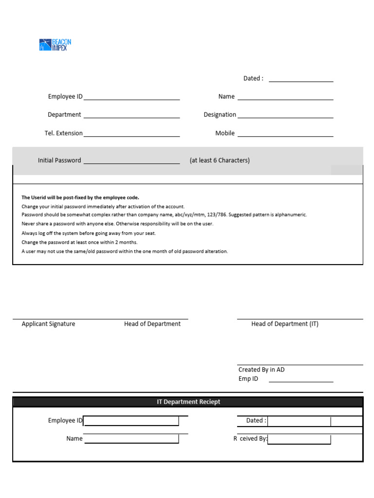 Employee Windows Login Instructions | PDF