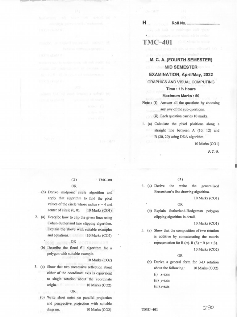 TMC 401 Mid 2022 | PDF