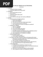 Internship Reflection Journal Guide | PDF