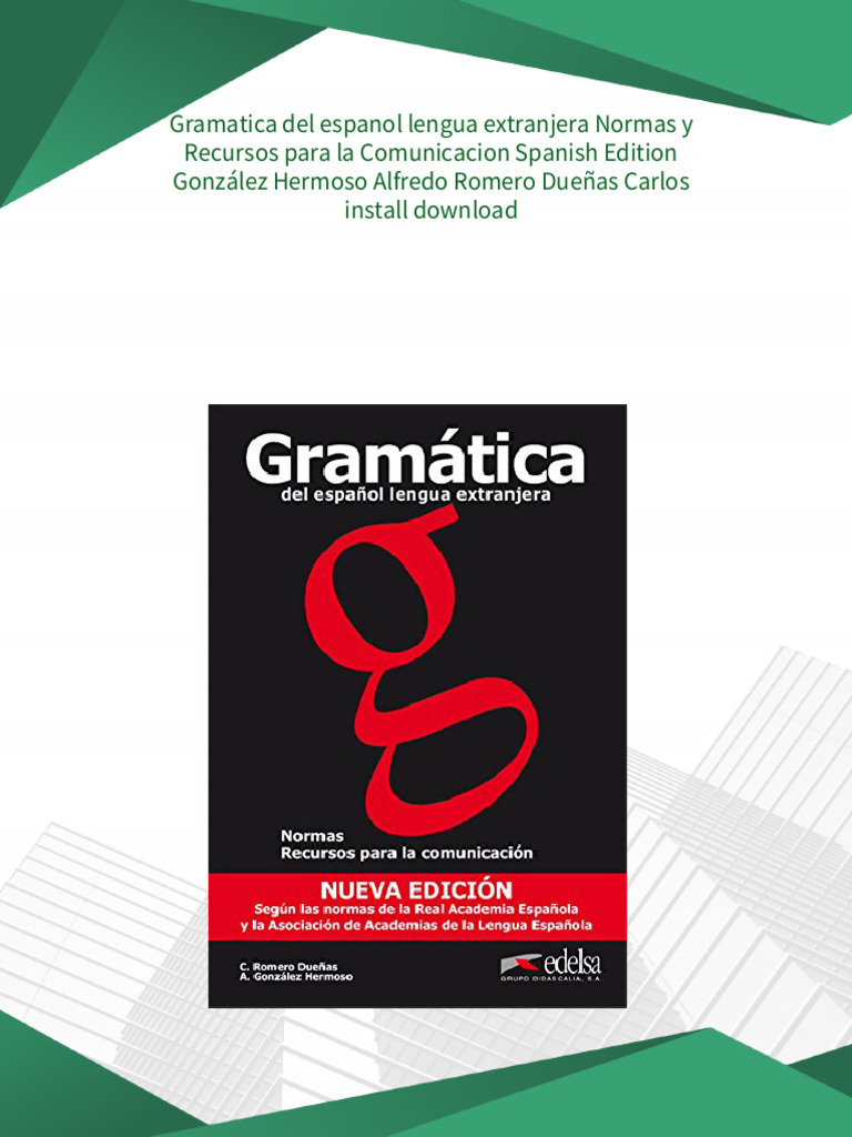Gramática del Español: Normas y Recursos | PDF