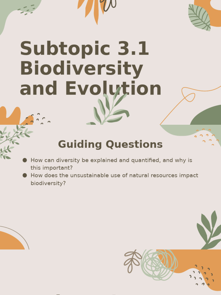 Understanding Biodiversity and Its Importance | PDF | Natural Selection ...