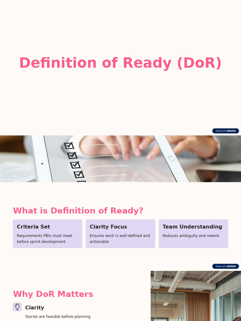Definition of Ready in Agile Projects | PDF | Scrum (Software ...