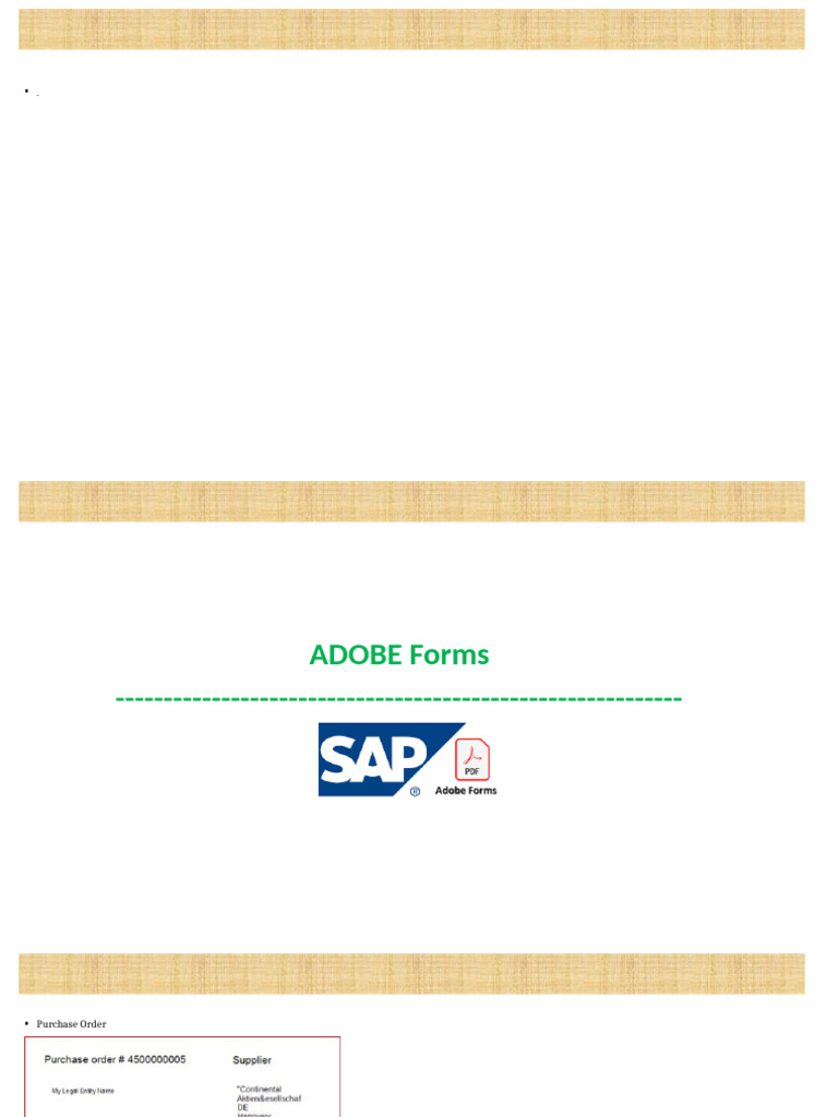 Adobe Forms and SAP Integration Guide | PDF