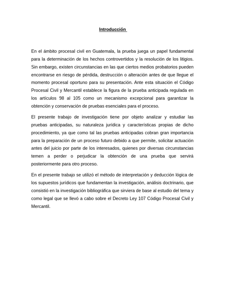 Prueba Anticipada Clinica Civil | PDF | Evidencia (ley) | Ley procesal