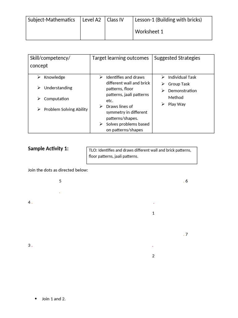 Class IV Mathematics Worksheets Overview | PDF | Weight | Learning