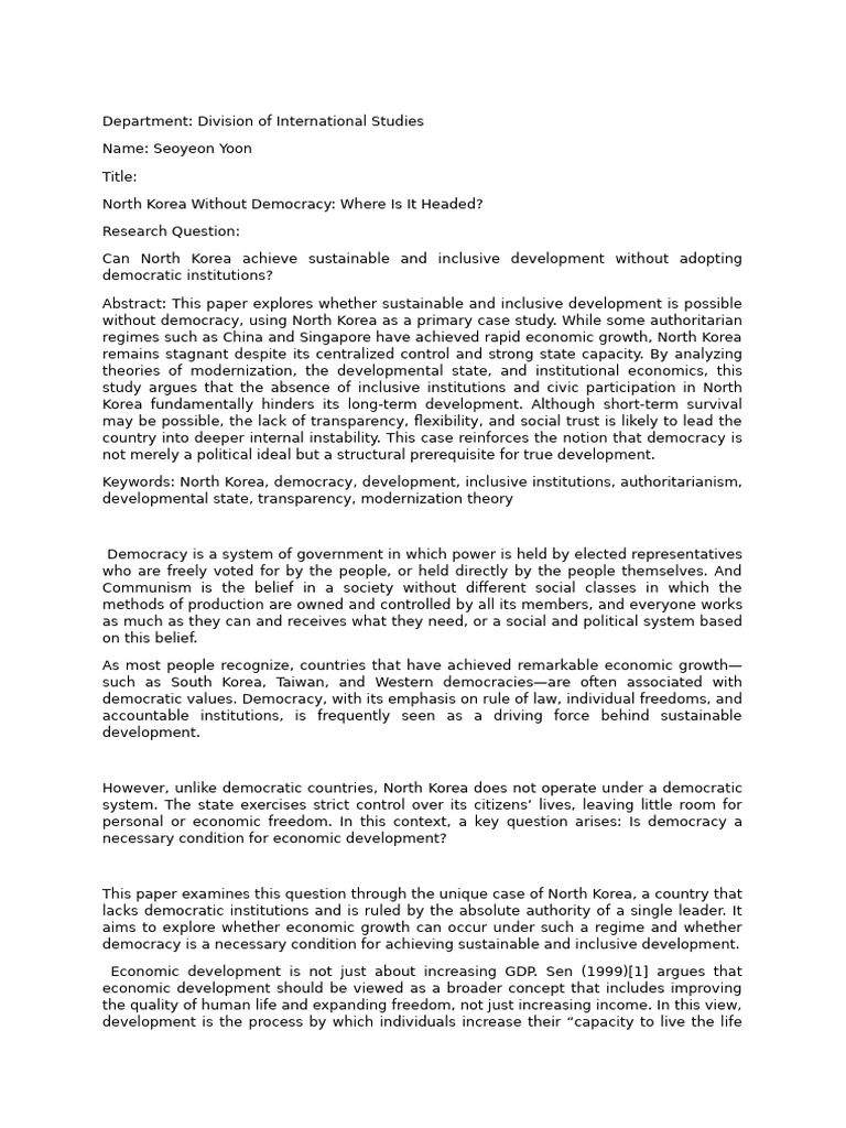 Development Draft With Footnotes | PDF | Democracy | Political Ideologies