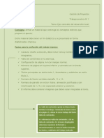 Gestión de Proyectos pautas presentacion impresa