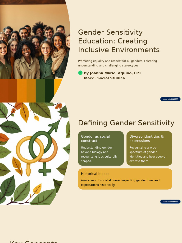 Gender Sensitivity Education Guide | PDF | Gender | Gender Studies