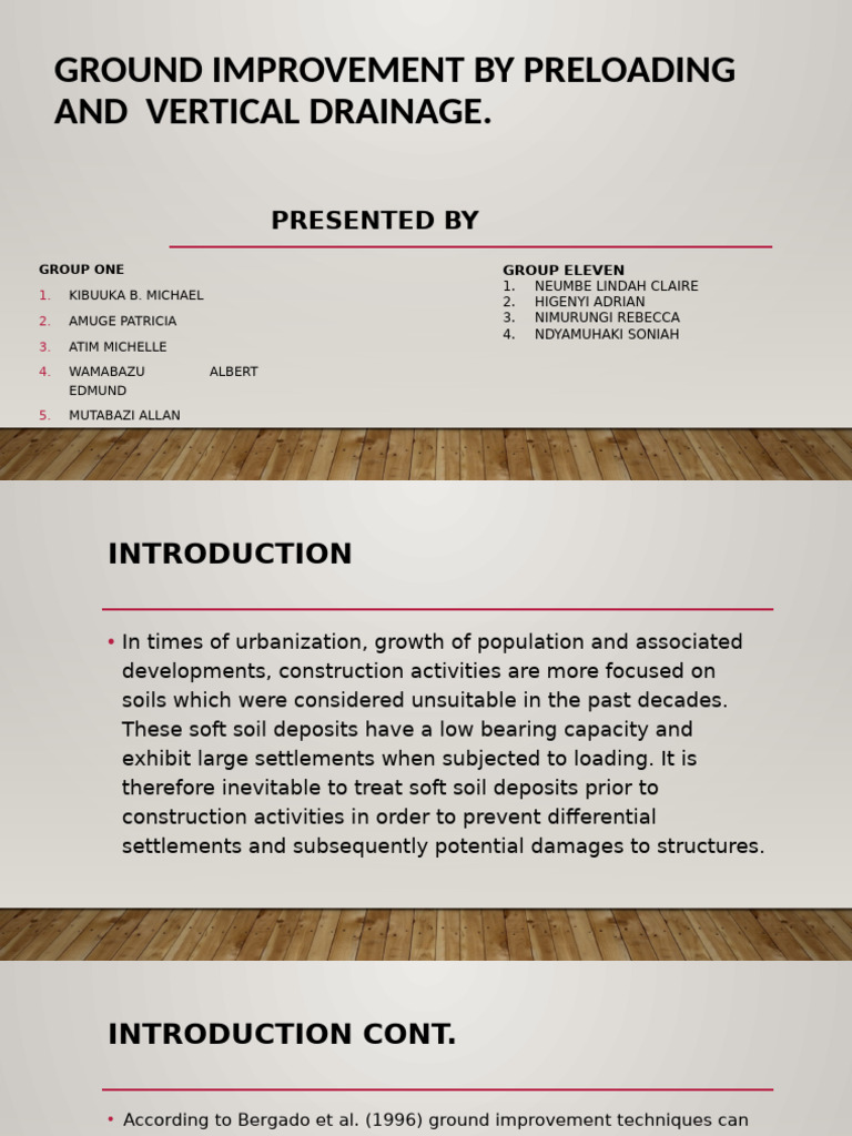 Ground Improvement Preloading and Drain | PDF | Drainage | Vacuum