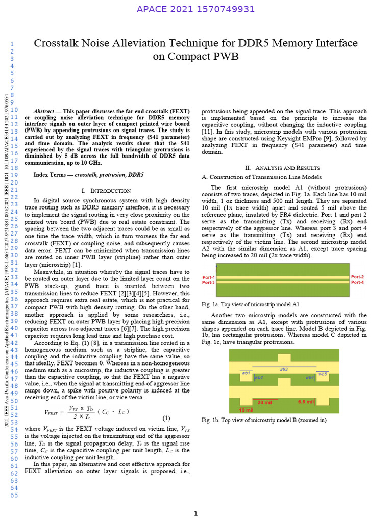 DDR5 Crosstalk Noise Reduction Technique | PDF | Printed Circuit Board ...