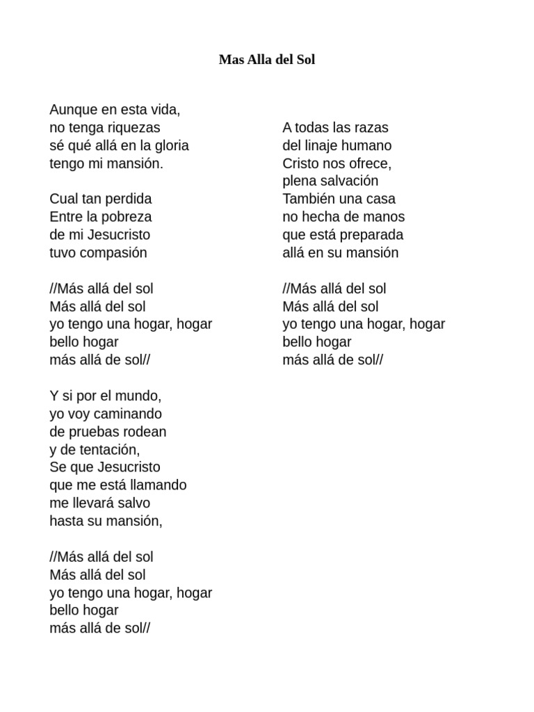 Mas Alla Del Sol Pdf