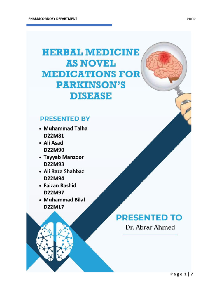 Parkinson by DMT From Pucp | PDF | Dopamine | Parkinson's Disease