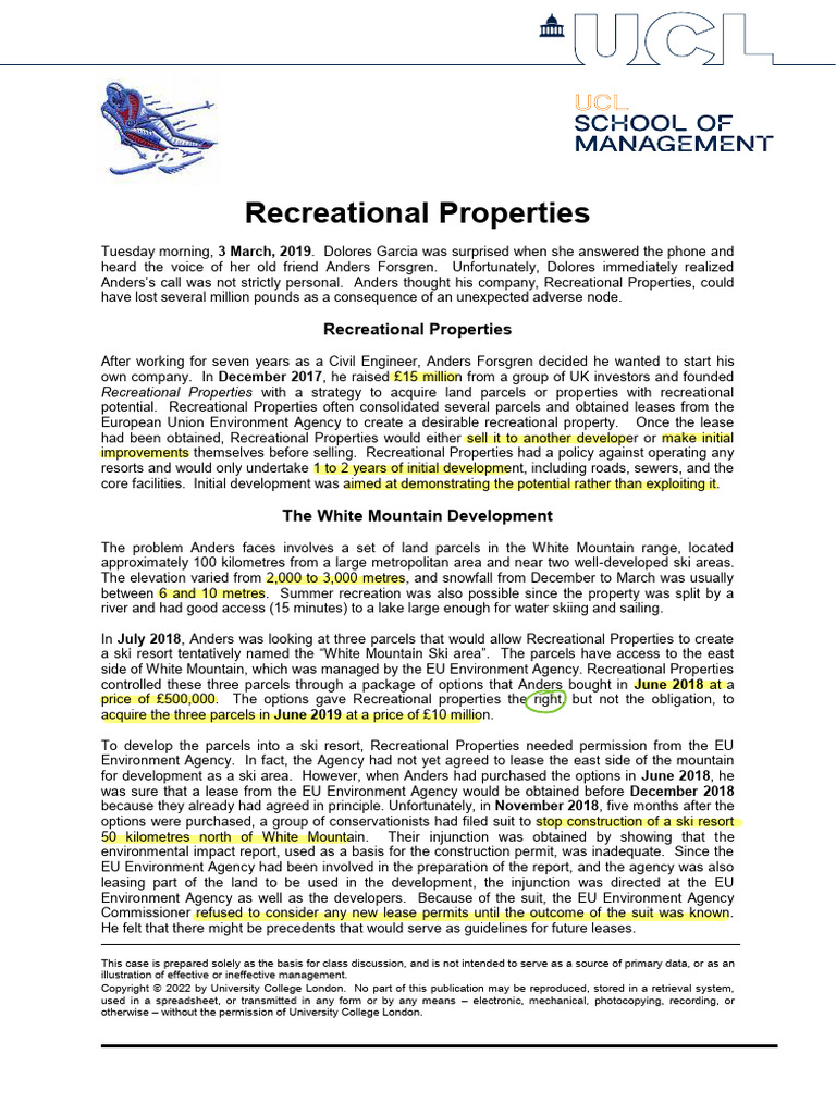 White Mountain Ski Resort Development Plan | PDF | Lawsuit | Risk