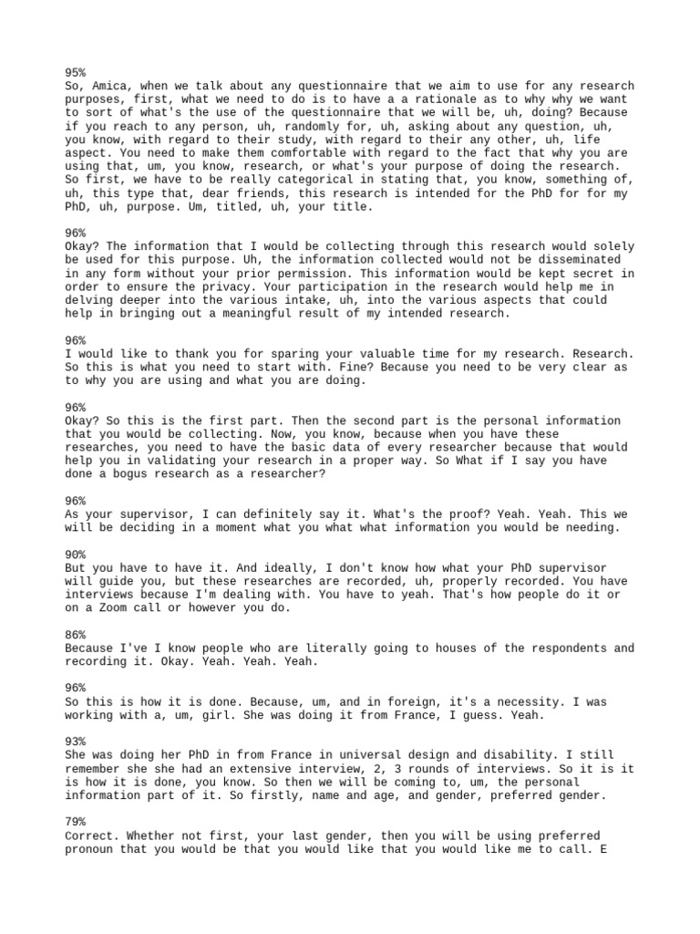 PHD Interview questions one | PDF