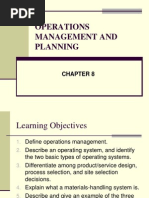 Chapter 6 - Operations Management and Planning