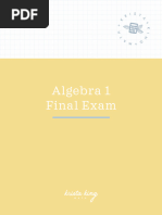 Algebra 2 Final Exam Review Guide | PDF | Quadratic Equation | Function ...