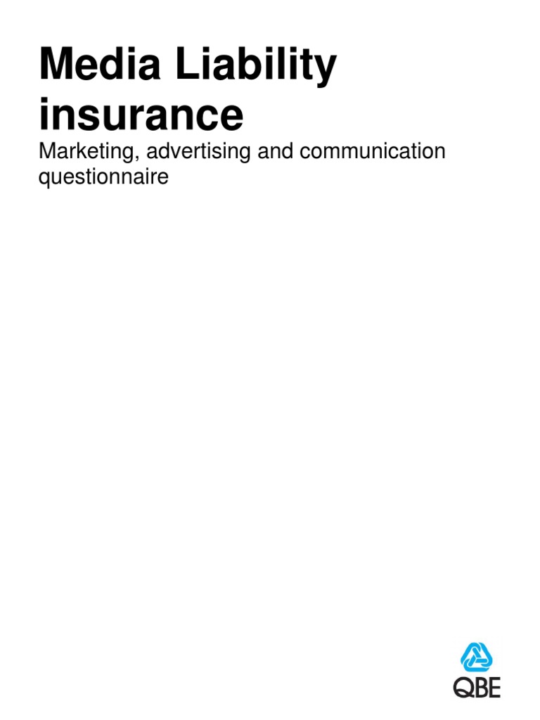 Media Liability MAC Questionnaire | PDF