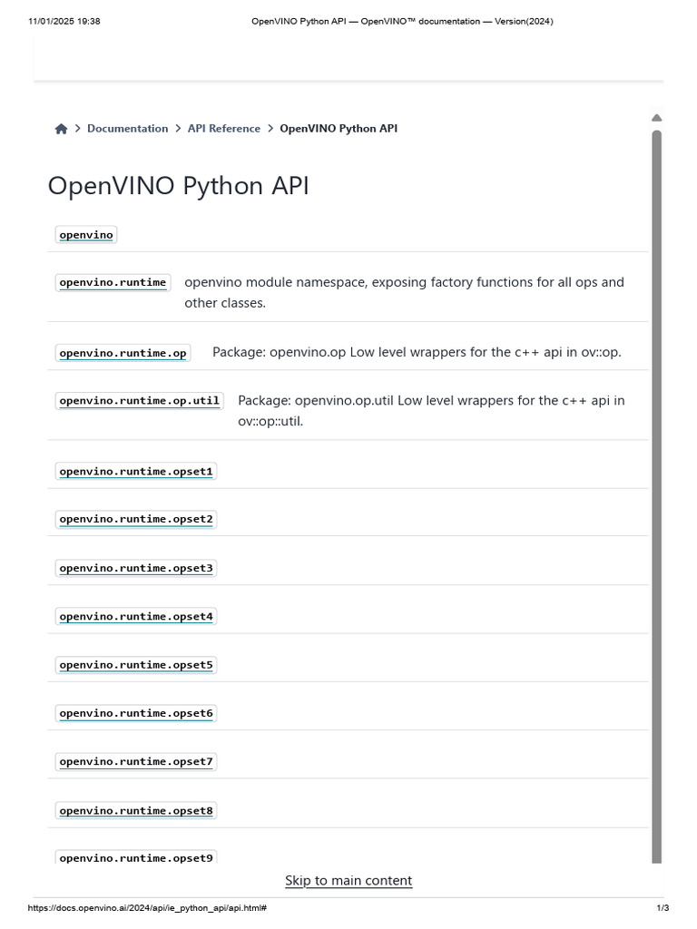 OpenVINO Python API Overview | PDF | Computer Programming | Software ...