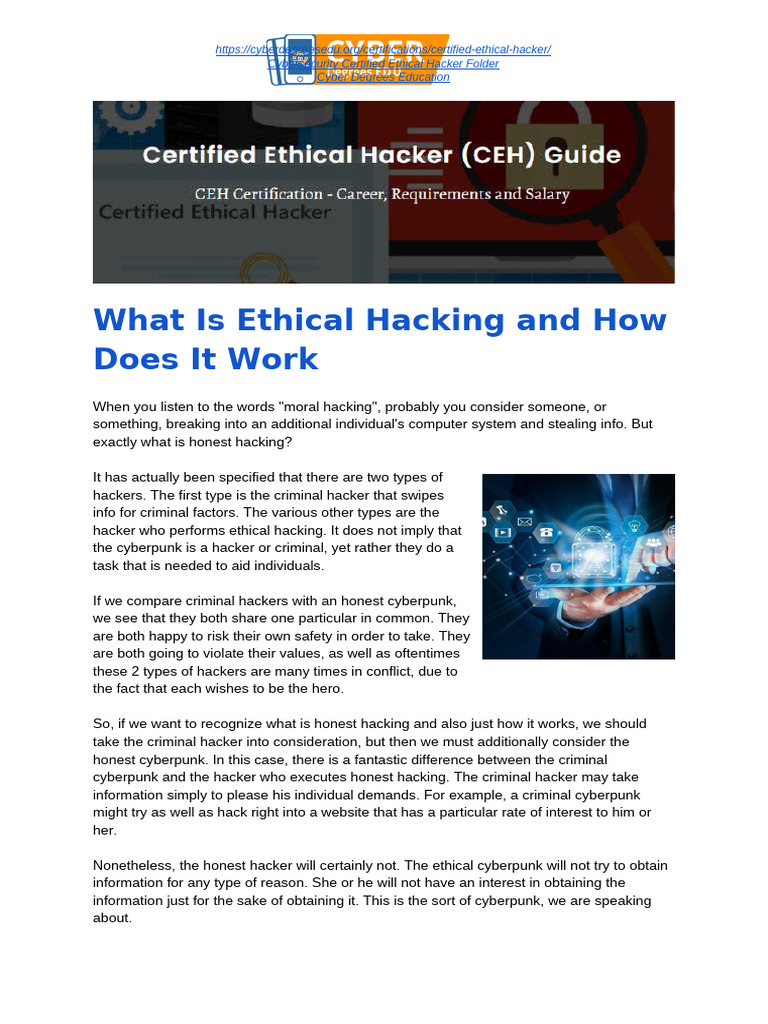 Understanding Ethical Hacking | PDF | Security Hacker | Cyberpunk Themes