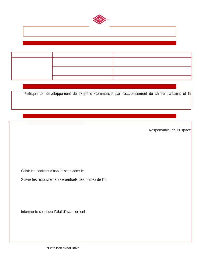 Fiche de Poste : Conseiller Clientèle | PDF | Business | Assurance