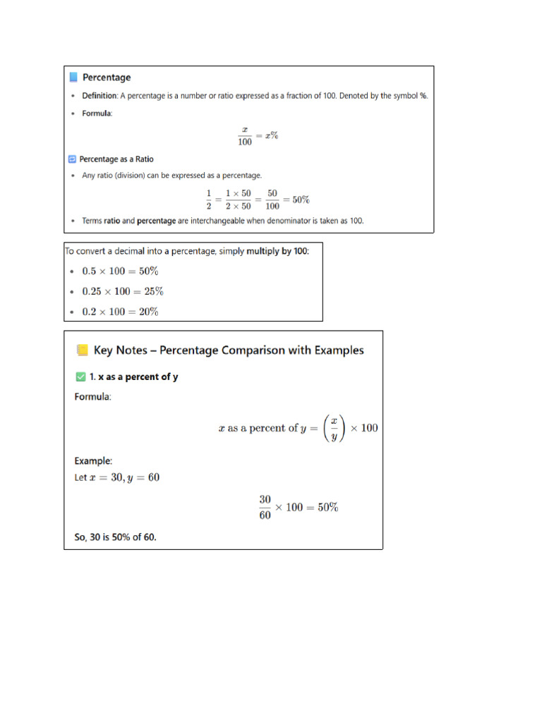 Percentages | PDF