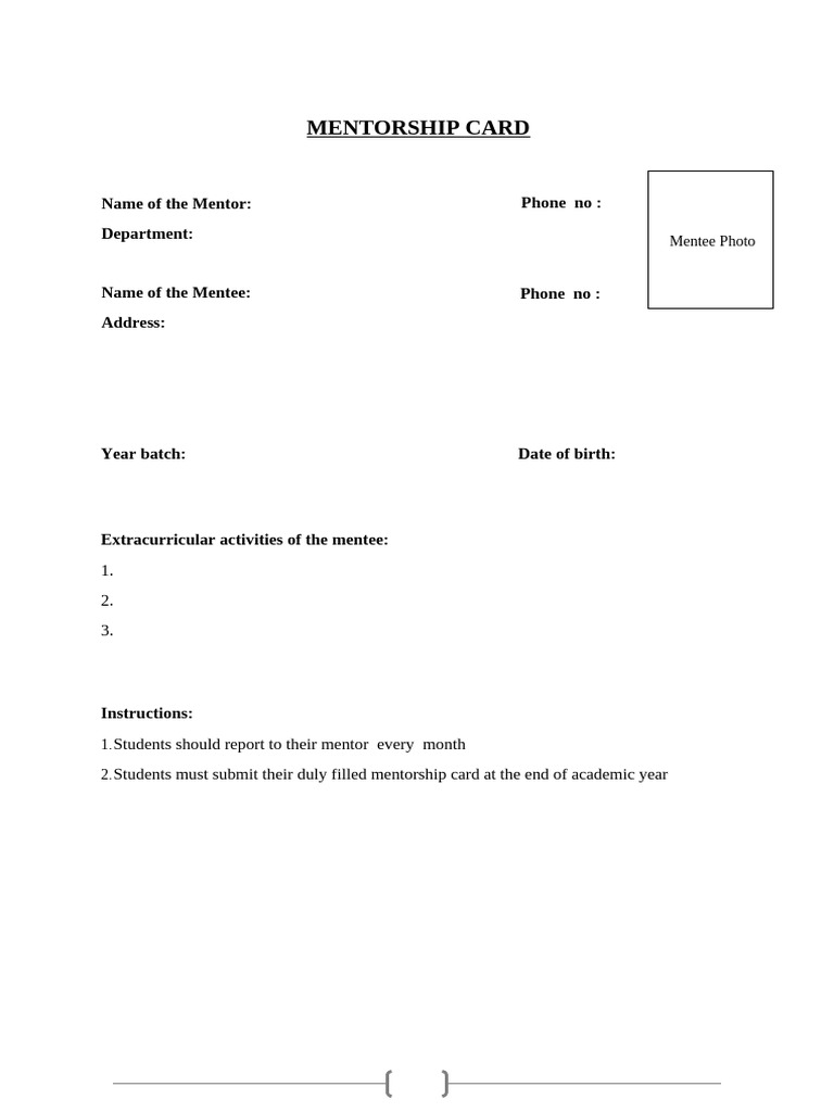 KMC Mentor Mentee Program | PDF