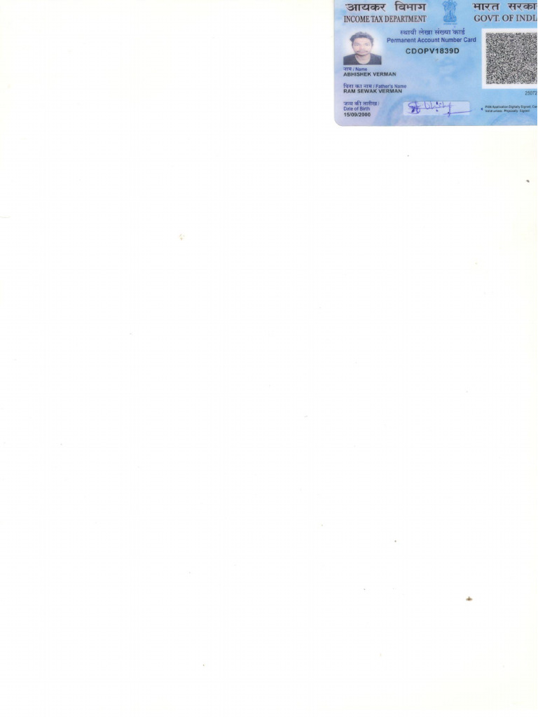Pan Card | PDF