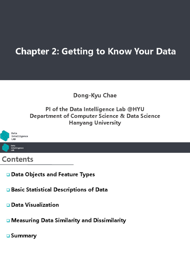 Understanding Data Objects and Features | PDF | Descriptive Statistics ...