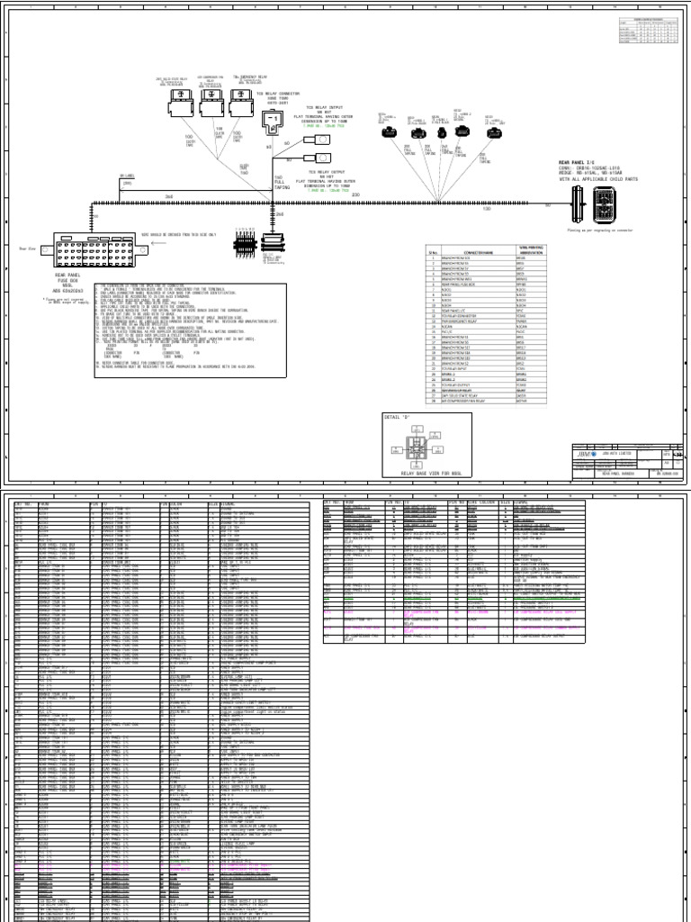 MSSL Relay Base View and Wiring Details | PDF | Electrical Connector ...
