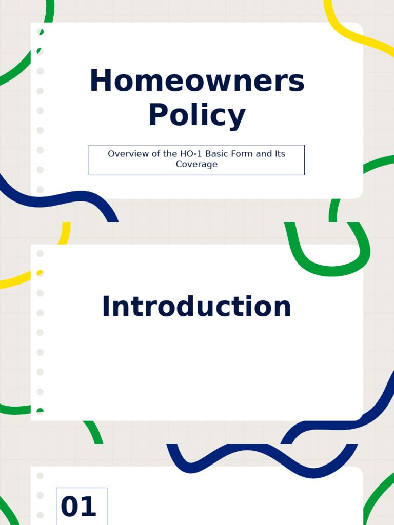 Homeowners Policy | PDF