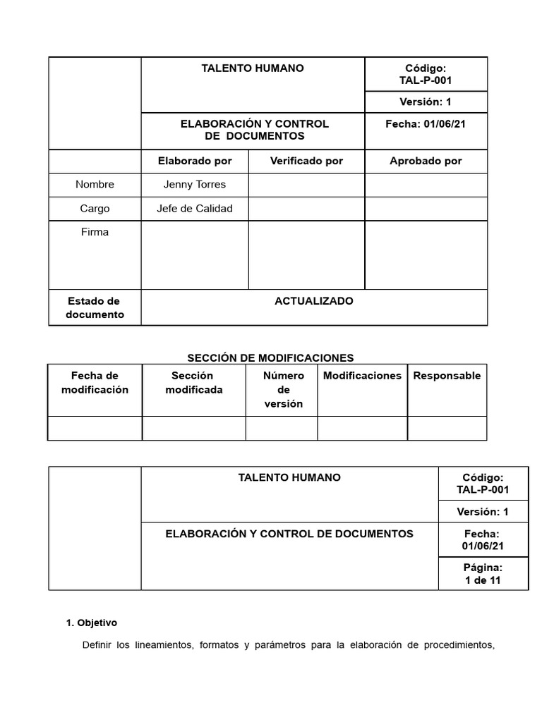 POE CONTROL DOCUMENTAL | PDF | Business | Documento