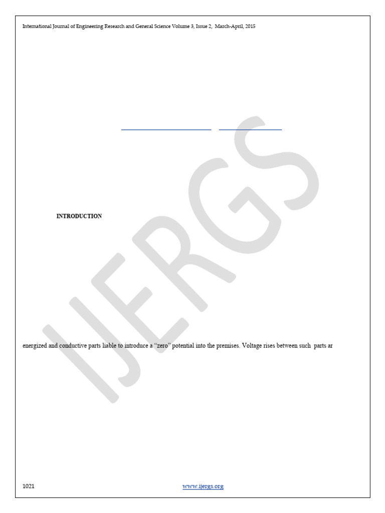 Earthing System Design for HV Substations | PDF | Electrical ...