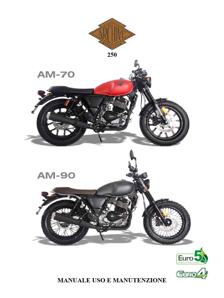 MANUALE UTILIZZATORE 250cc AM70-90 EURO5 IT | PDF