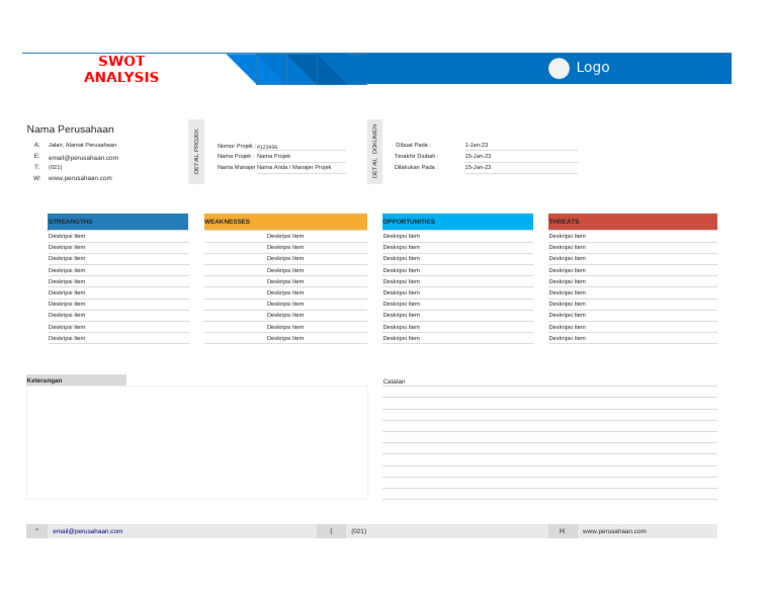 PAD08 SWOT Analysis - Horizontal | PDF